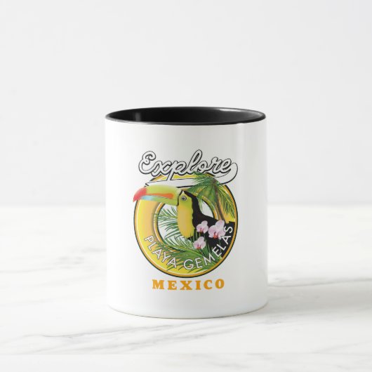 Oaxaca Mexico reis logo T-shirt Mok (Midden)
