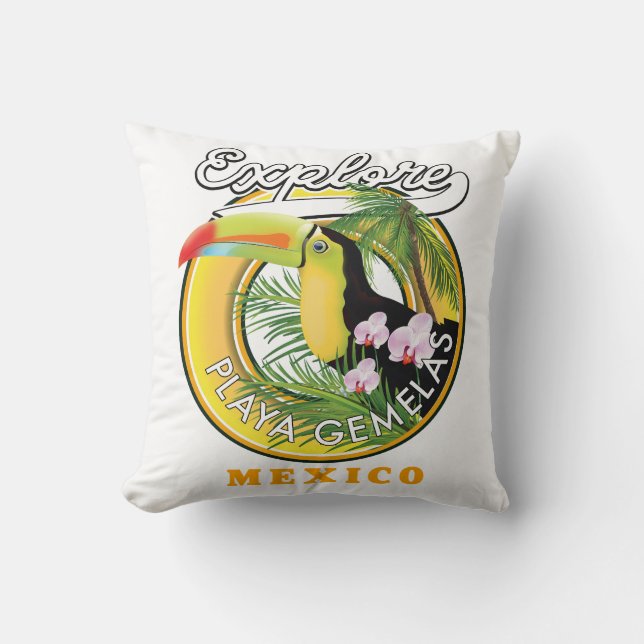 Oaxaca Mexico reis logo Worpillow Kussen (Voorkant)