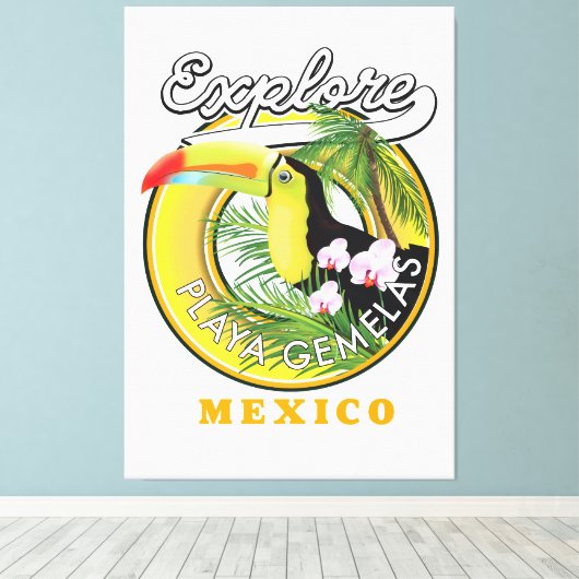 Oaxaca Mexico reisCanvas logo Canvas Afdruk (Insitu (Houten vloer))