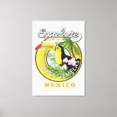Oaxaca Mexico reisCanvas logo Canvas Afdruk (Voorkant)
