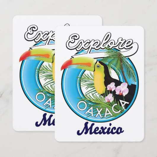 Oaxaca Mexico reislogo (Voorkant / Achterkant)