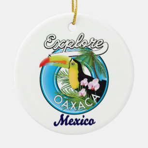 Oaxaca Mexico reislogo Keramisch Ornament