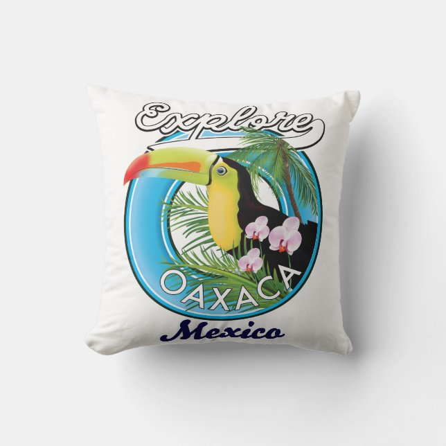 Oaxaca Mexico reislogo Kussen (Voorkant)