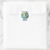 Oaxaca Mexico reislogo Ronde Sticker (Tas)