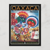  Oaxaca Mexico Retro Toerisme Reizen Briefkaart (Voorkant)