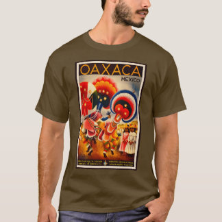 Oaxaca Mexico Retro Travel Ad T-shirt