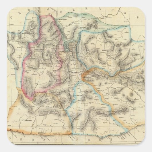 Oaxaca, Mexico Vierkante Sticker (Voorkant)