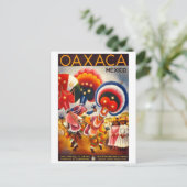Oaxaca Mexico vintage Briefkaart (Staand voorkant)