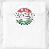 Oaxaca Mexico vintage logo. Ronde Sticker (Tas)