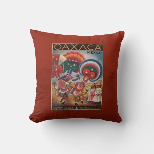 Oaxaca,  Poster Sierkussen voor Toerisme in Mexico (Voorkant)