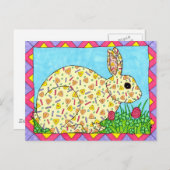 Oaxacan Bunny in Clover Briefkaart (Voorkant / Achterkant)
