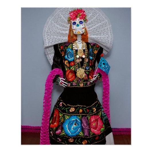 Oaxacan Calavera Catrina Perfect Poster (Voorkant)