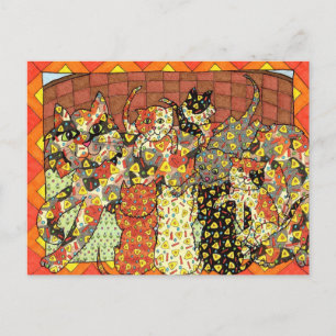 Oaxacan Cat en Kittens Briefkaart