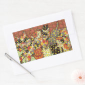 Oaxacan Cat en Kittens Rechthoekige Sticker (Envelop)