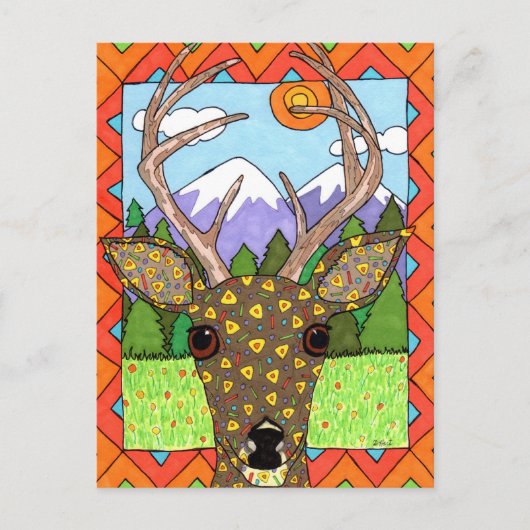 Oaxacan Deer Briefkaart (Voorkant)