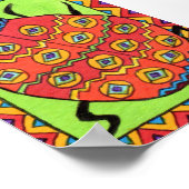 Oaxacan Ladybug Mini Mexican Folk Art Poster (Hoek)