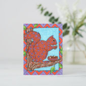 Oaxacan Squirrel met gemengde noten Briefkaart (Staand voorkant)