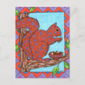 Oaxacan Squirrel met gemengde noten Briefkaart (Voorkant)