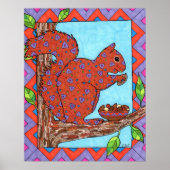 Oaxacan Squirrel met gemengde noten Poster (Voorkant)