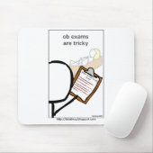 OB-examens zijn lastig Muismat (Met muis)