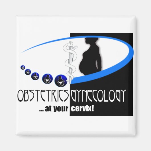 OB / GYN BIJ UW CERVIX - FUNNEMENTELE MEDISCHE MAGNEET (Voorkant)