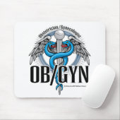 OB/GYN Blue Caduceus Muismat (Met muis)