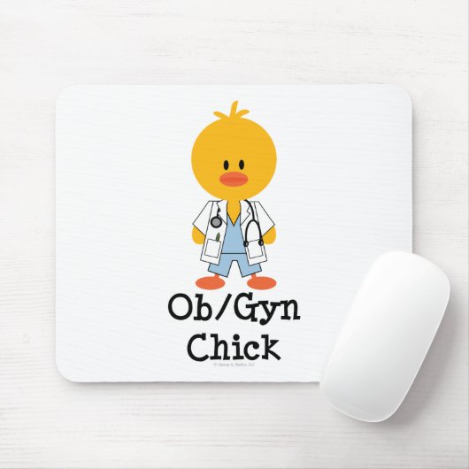 OB/GYN Chick Mousepad Muismat (Met muis)