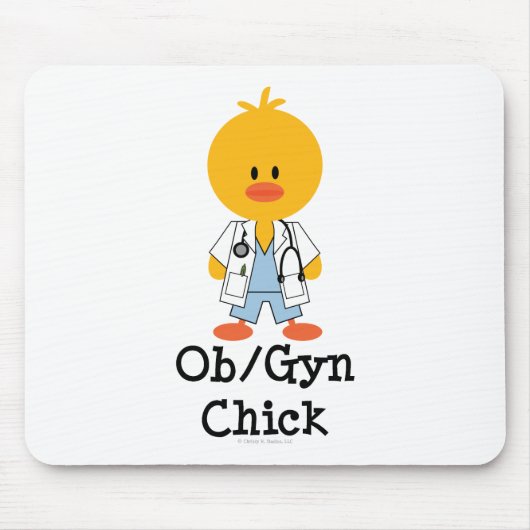 OB/GYN Chick Mousepad Muismat (Voorkant)
