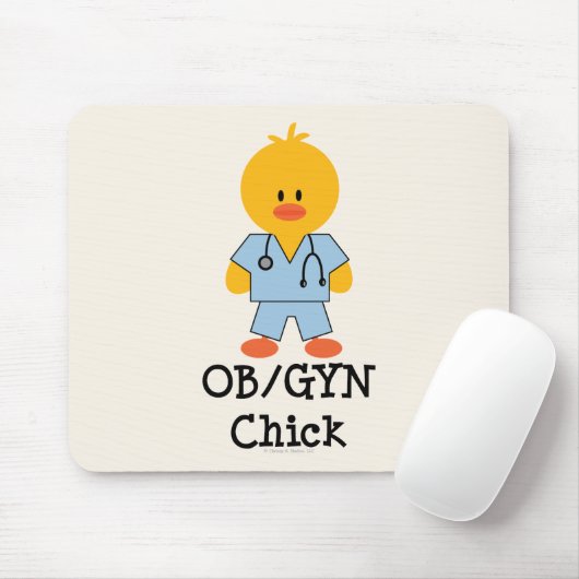 OB/GYN Chick Mousepad Muismat (Met muis)