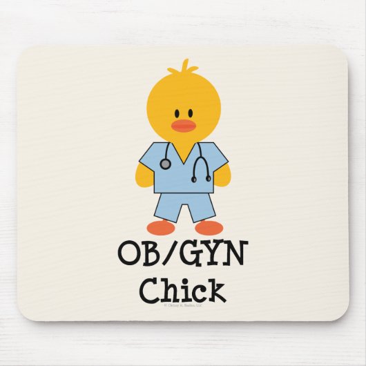 OB/GYN Chick Mousepad Muismat (Voorkant)