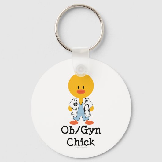 OB/GYN Chick Sleutelhanger (Voorkant)