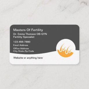 OB-GYN Doctor of Fertility Visitekaartjes