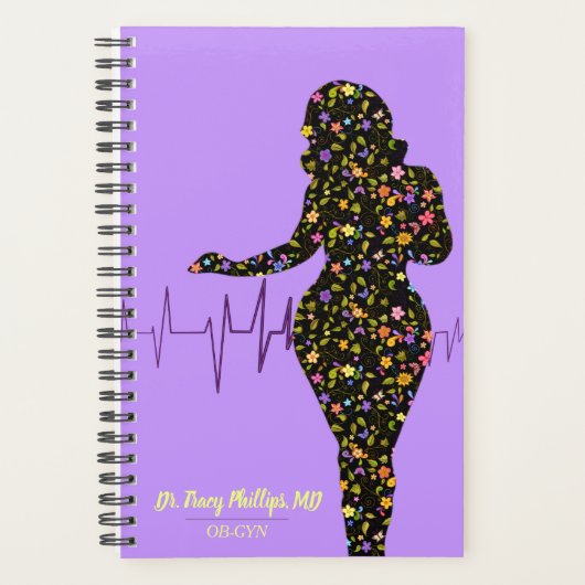 OB-GYN Medical Feminine Floral Planner (Voorkant)