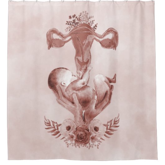 Ob/Gyn MidWITSERSE BRODBAARHEID Cervix Ovaria Douchegordijn (Voorkant)