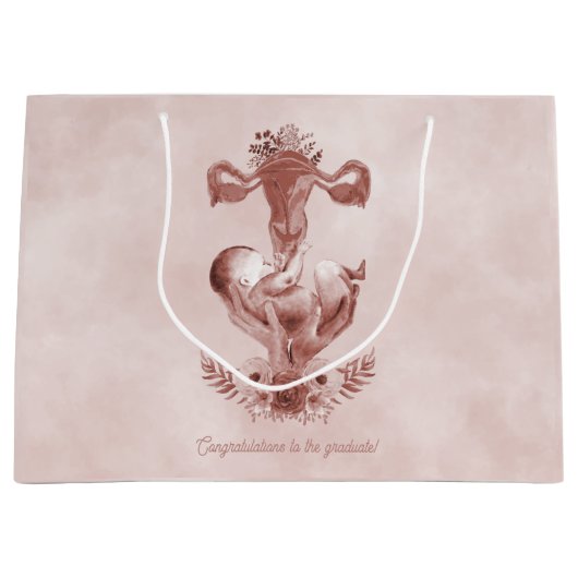 Ob/Gyn MidWITSERSE BRODBAARHEID Cervix Ovaria Groot Cadeauzakje (Voorkant)