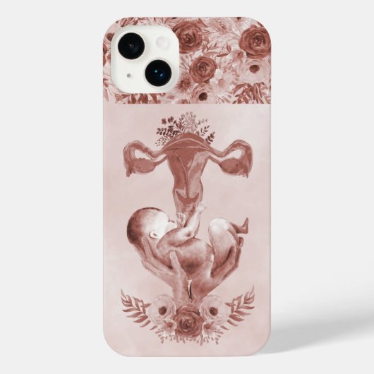 Ob/Gyn MidWITSERSE BRODBAARHEID Cervix Ovaria iPhone Hoesje (Achterkant)