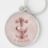 Ob/Gyn MidWITSERSE BRODBAARHEID Cervix Ovaria Sleutelhanger (Voorkant)