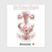 Ob/Gyn MidWITSERSE BRODBAARHEID Cervix Ovaria Sticker (Vel)