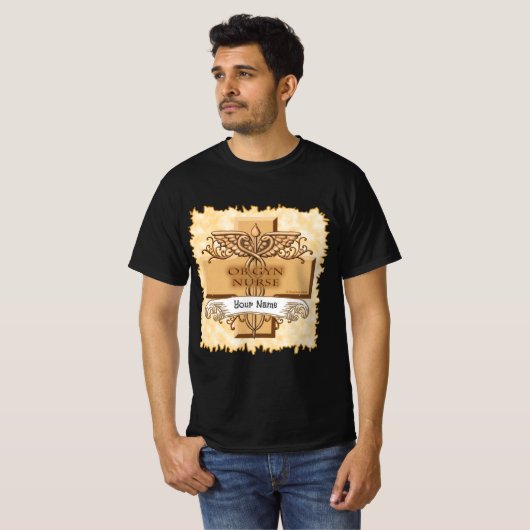 Ob Gyn Nurse cross Caduceus T-shirt (Voorkant volledig)