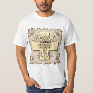 Ob Gyn Nurse cross Caduceus T-shirt