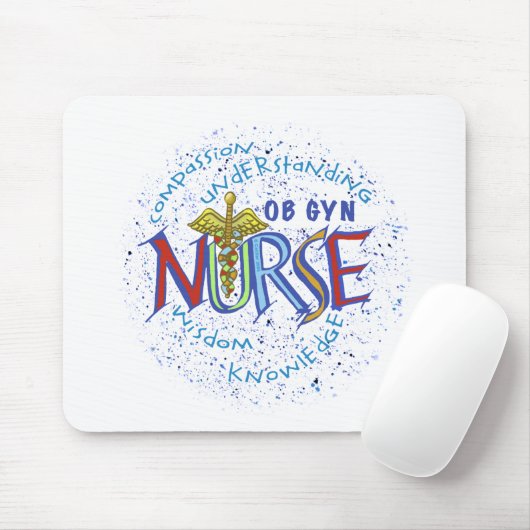 Ob Gyn Nurse Motto Muismat (Met muis)