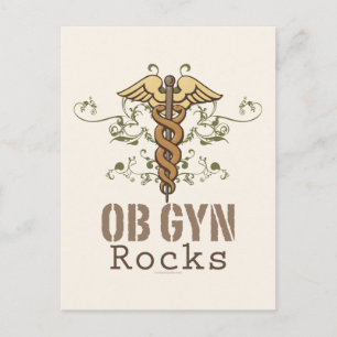 OB GYN Rocks Briefkaart