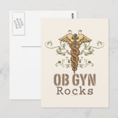 OB GYN Rocks-Briefkaart Briefkaart (Voorkant / Achterkant)