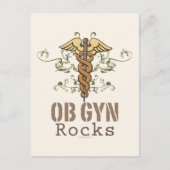 OB GYN Rocks-Briefkaart Briefkaart (Voorkant)