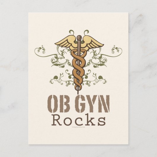 OB GYN Rocks-Briefkaart Briefkaart (Voorkant)