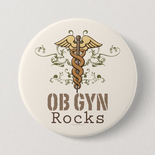 OB GYN Rocks Button (Voorkant)