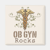 OB GYN Rocks Magnet (Voorkant)