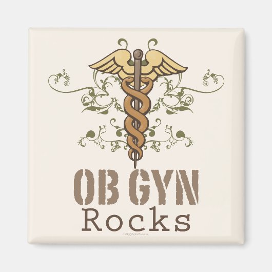 OB GYN Rocks Magnet (Voorkant)