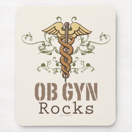 OB GYN Rocks Mousepad Muismat (Voorkant)