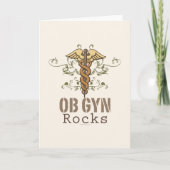OB GYN Rocks-Wenskaart Kaart (Voorkant)